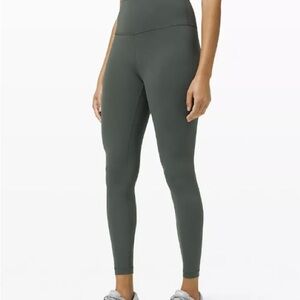 Lululemon Athletica Wunder Train 25 inch size 6 in Smoked Spruce